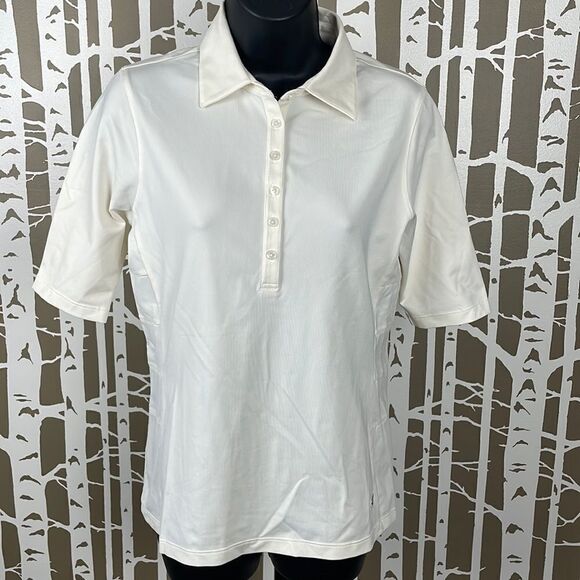 Callaway Half-Sleeve Ivory Golf Shirt sz S - Picture 1 of 4